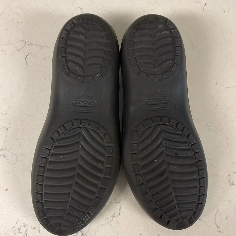 Crocs Women's Kadee Ballet Flats Size 10 Black